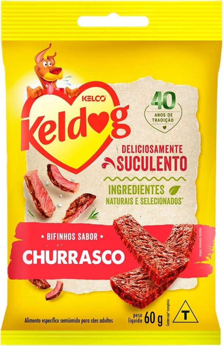 Bifinho Sabor Churrasco Para Cães Keldog 60G