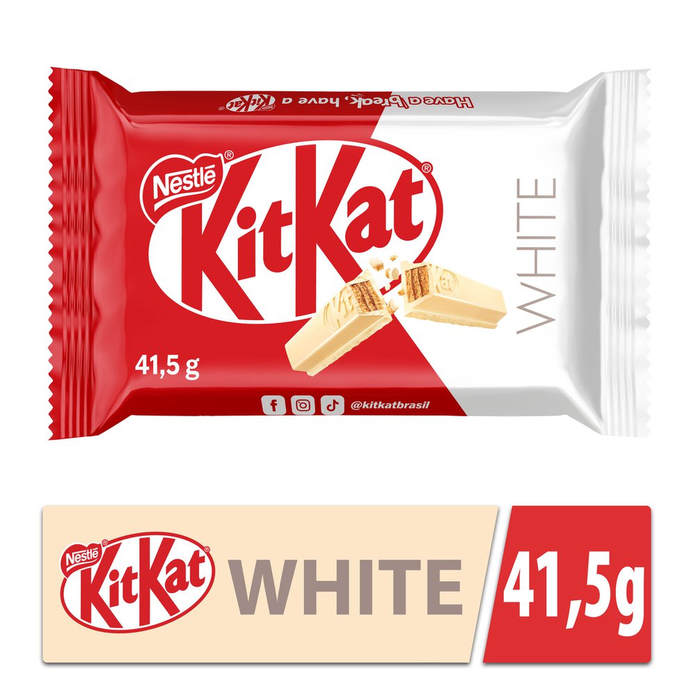 Chocolate Wafer White Kitkat Pacote 41,5G