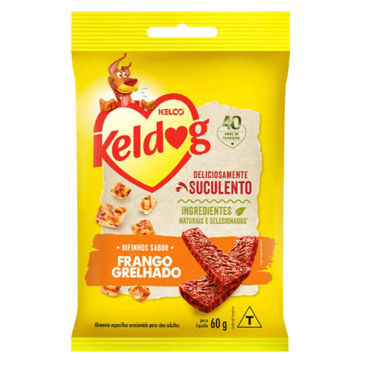 Bifinho Sabor Frango Grelhado Para Cães Keldog 60G